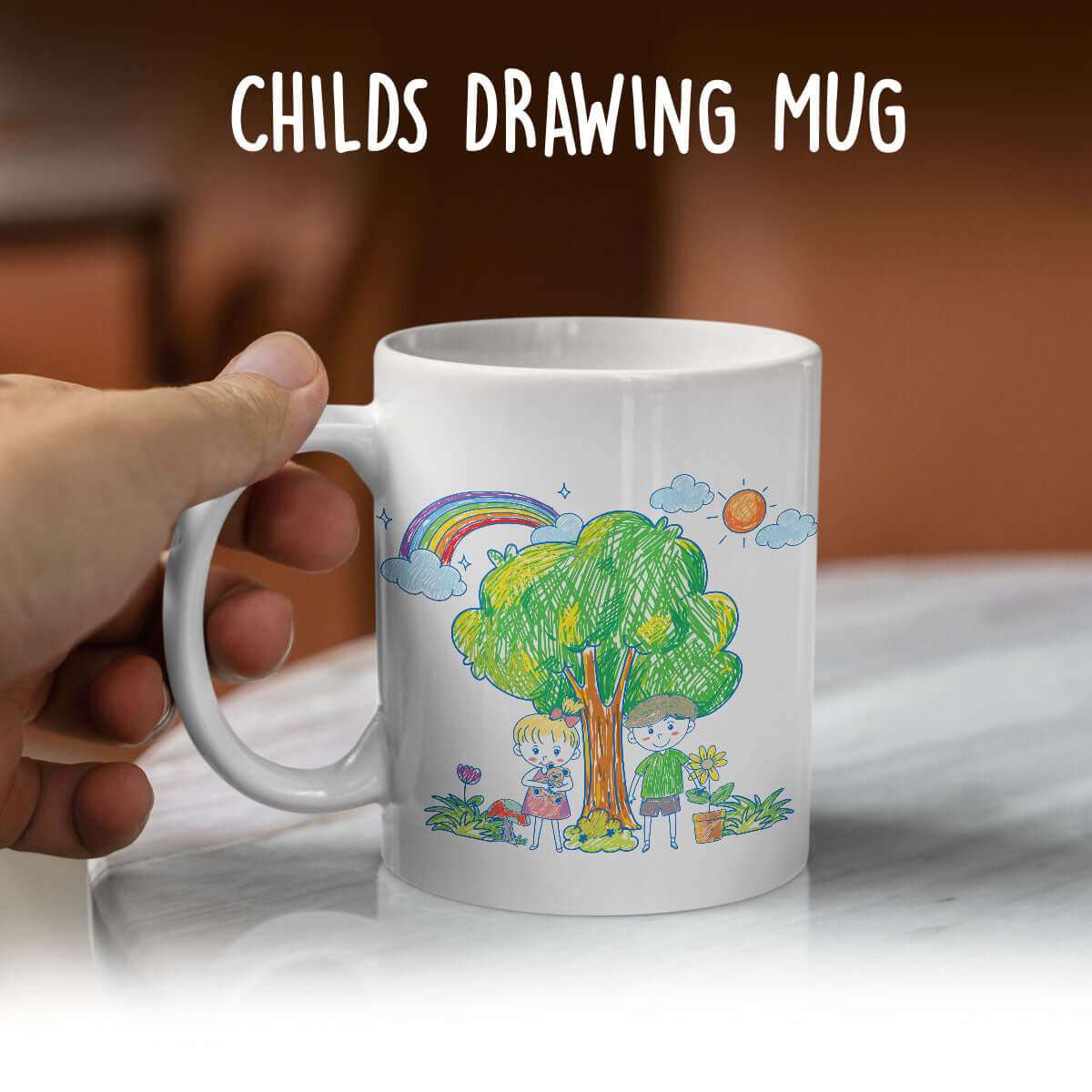 Custom Kids Drawing Mug - Luxtopaz