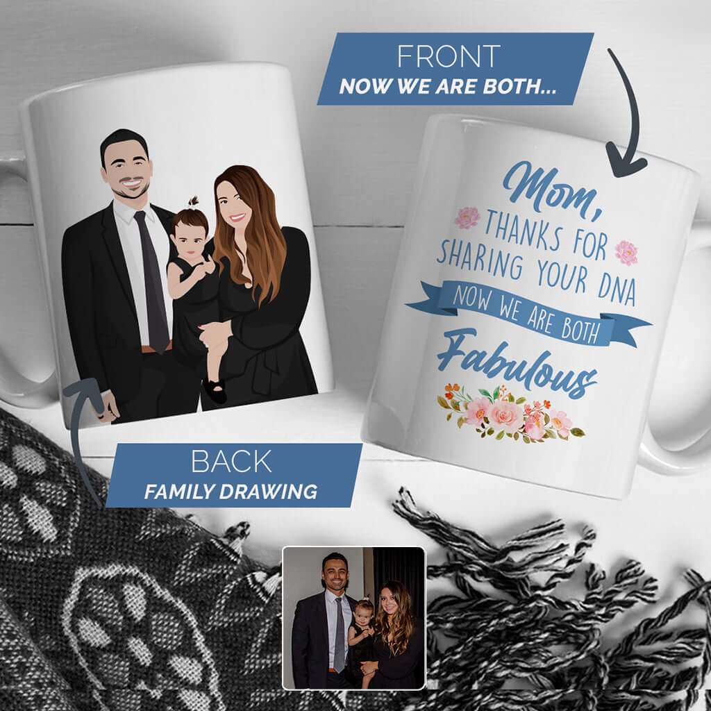 Personalized Thanks Mom Were Fabulous Mug - Luxtopaz