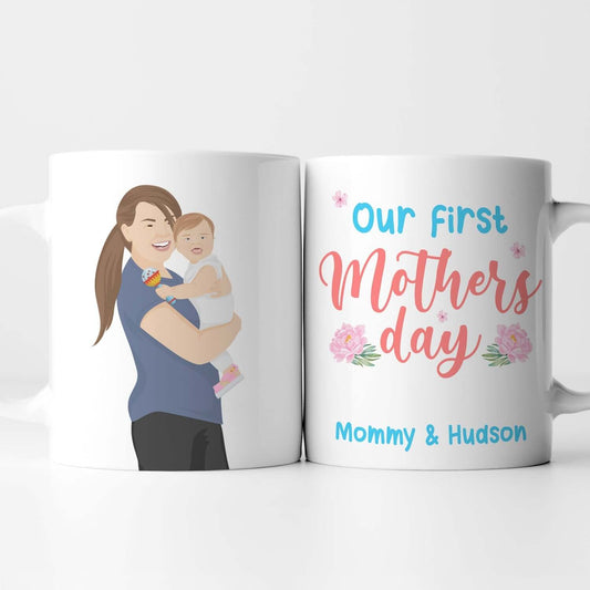 Personalized First Mothers Day Mug - Luxtopaz