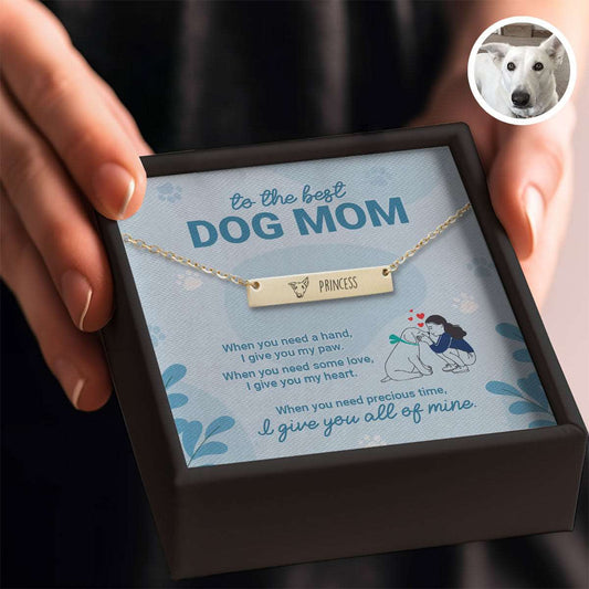 Personalized Dog Mom Necklace Gift - Luxtopaz