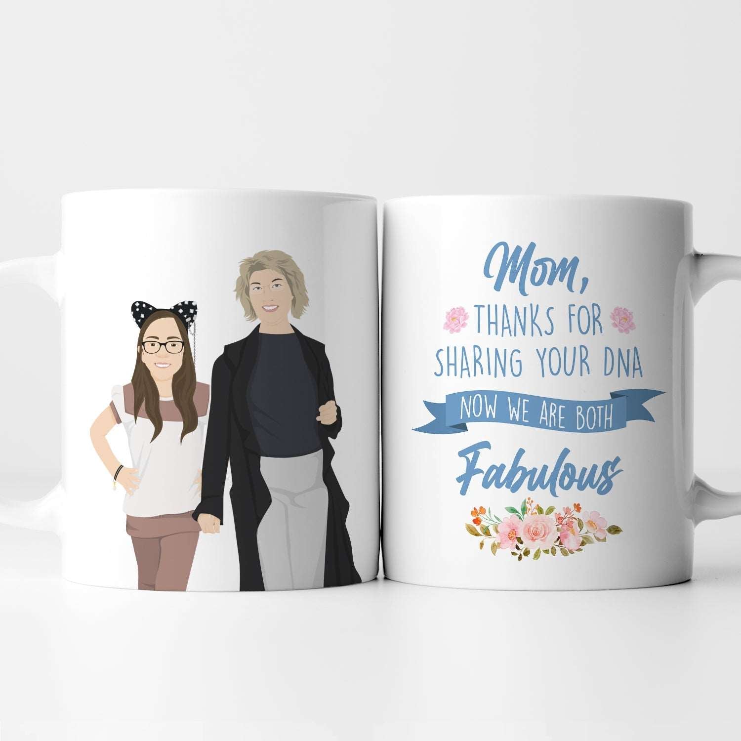 Personalized Thanks Mom Were Fabulous Mug - Luxtopaz