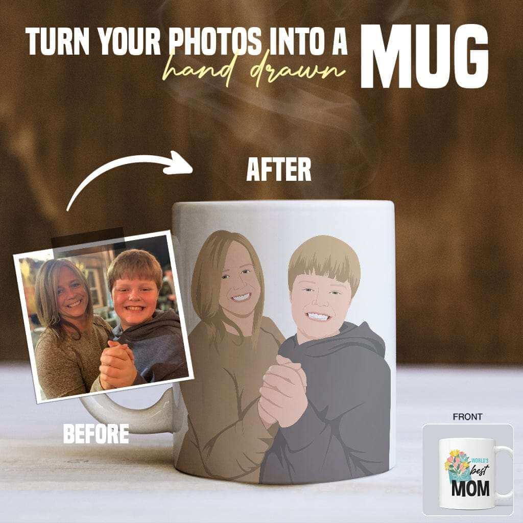 Worlds Best Mom Mug Personalized - Luxtopaz