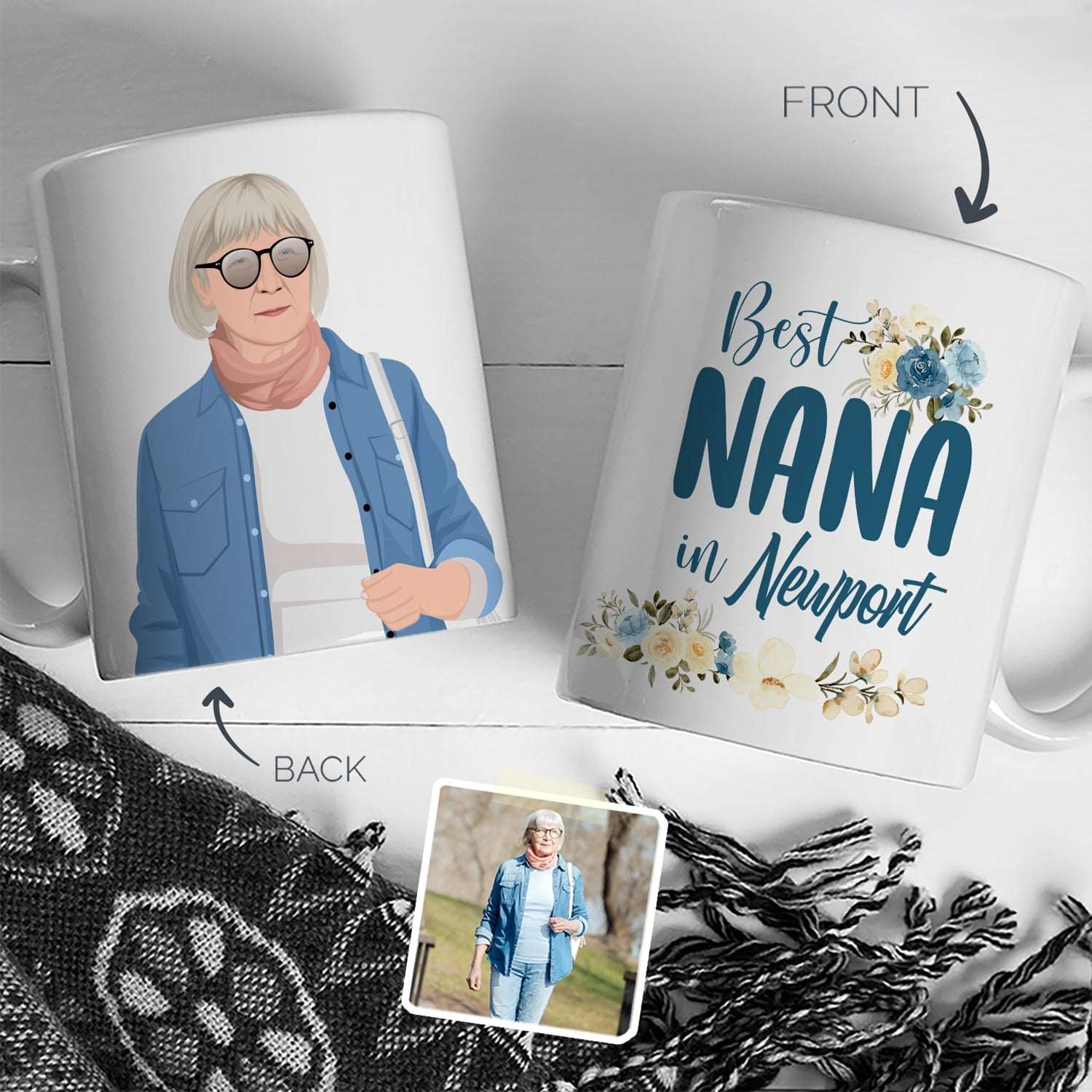 Personalized Nana Mug - Luxtopaz