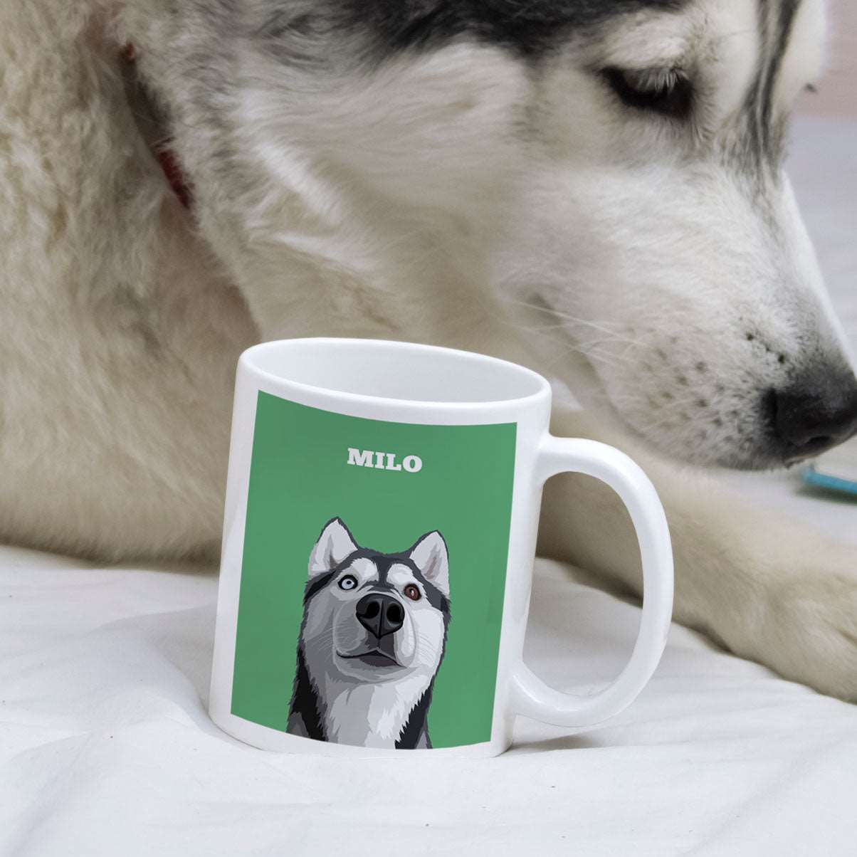 Custom Dog Portrait Mug - Luxtopaz