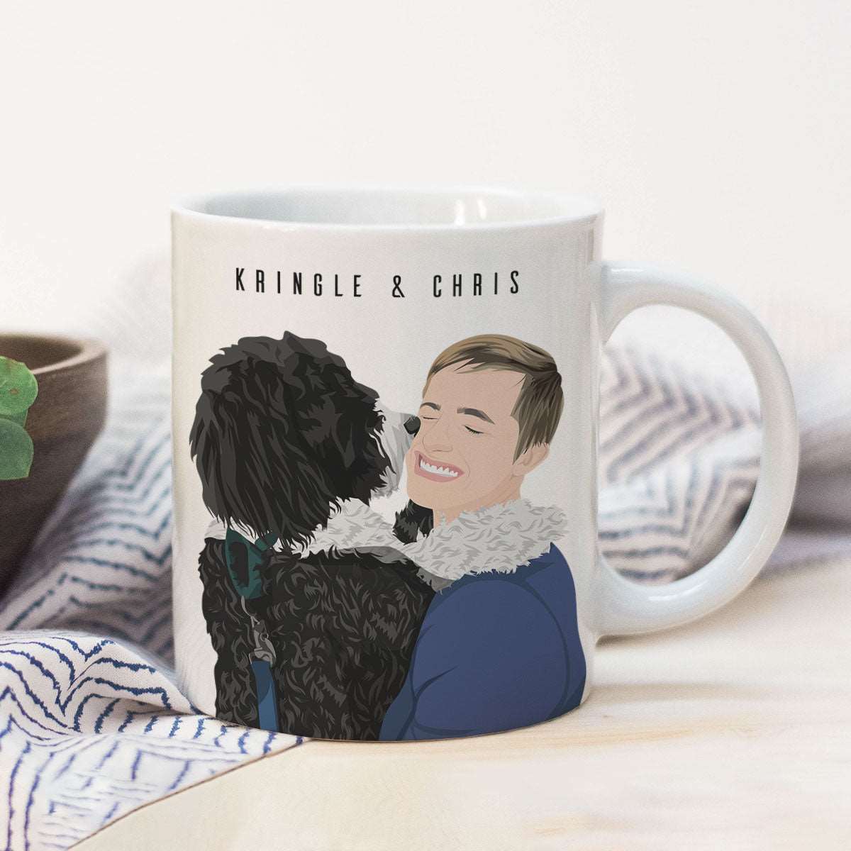 Personalized Dog and Owner Mug - Luxtopaz