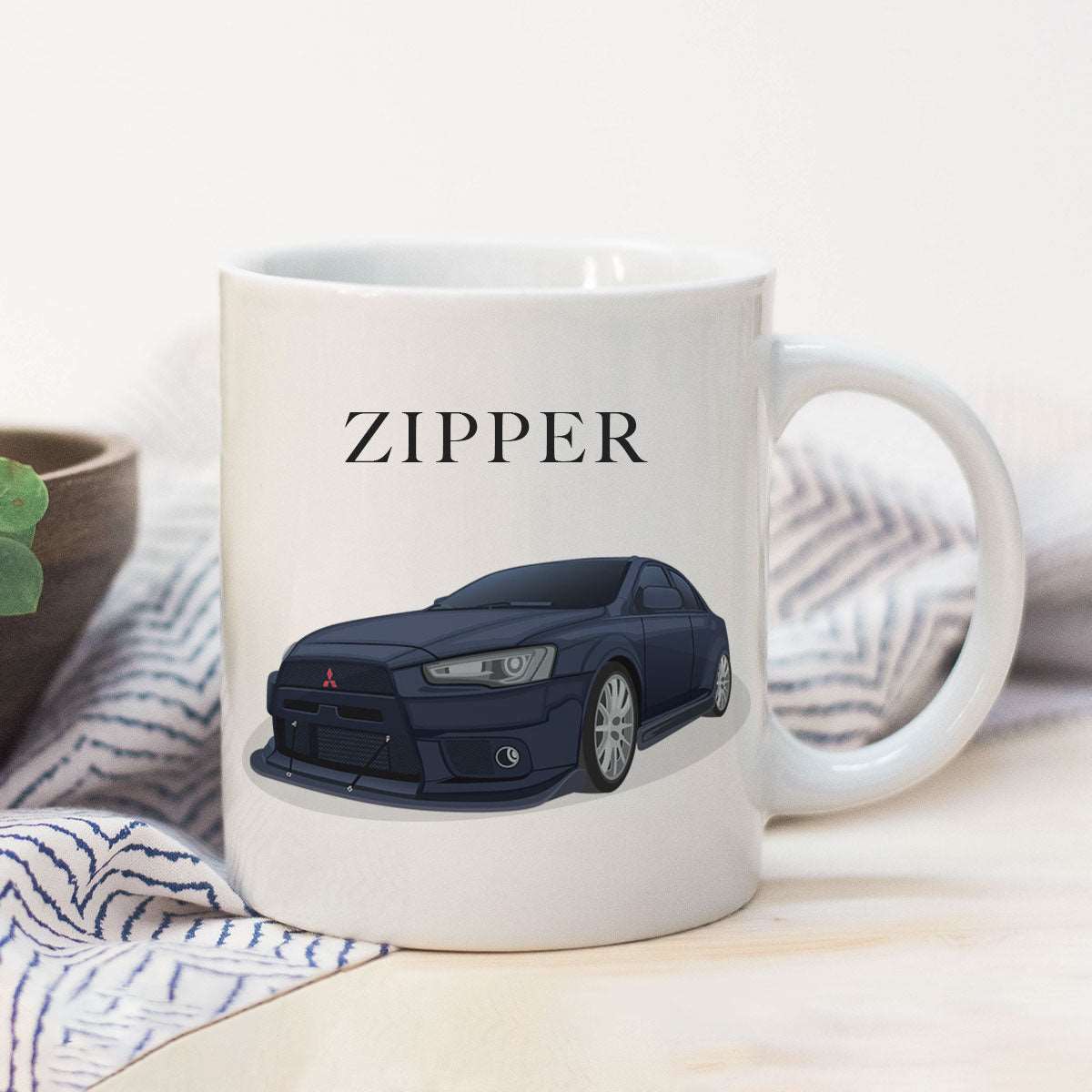 Personalized Car Illustration Mug - Luxtopaz