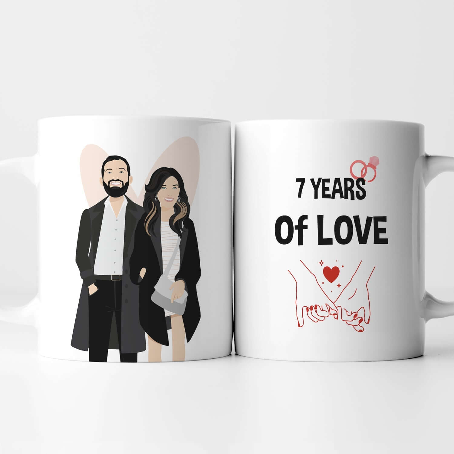 Personalized Anniversary Year Mug - Luxtopaz