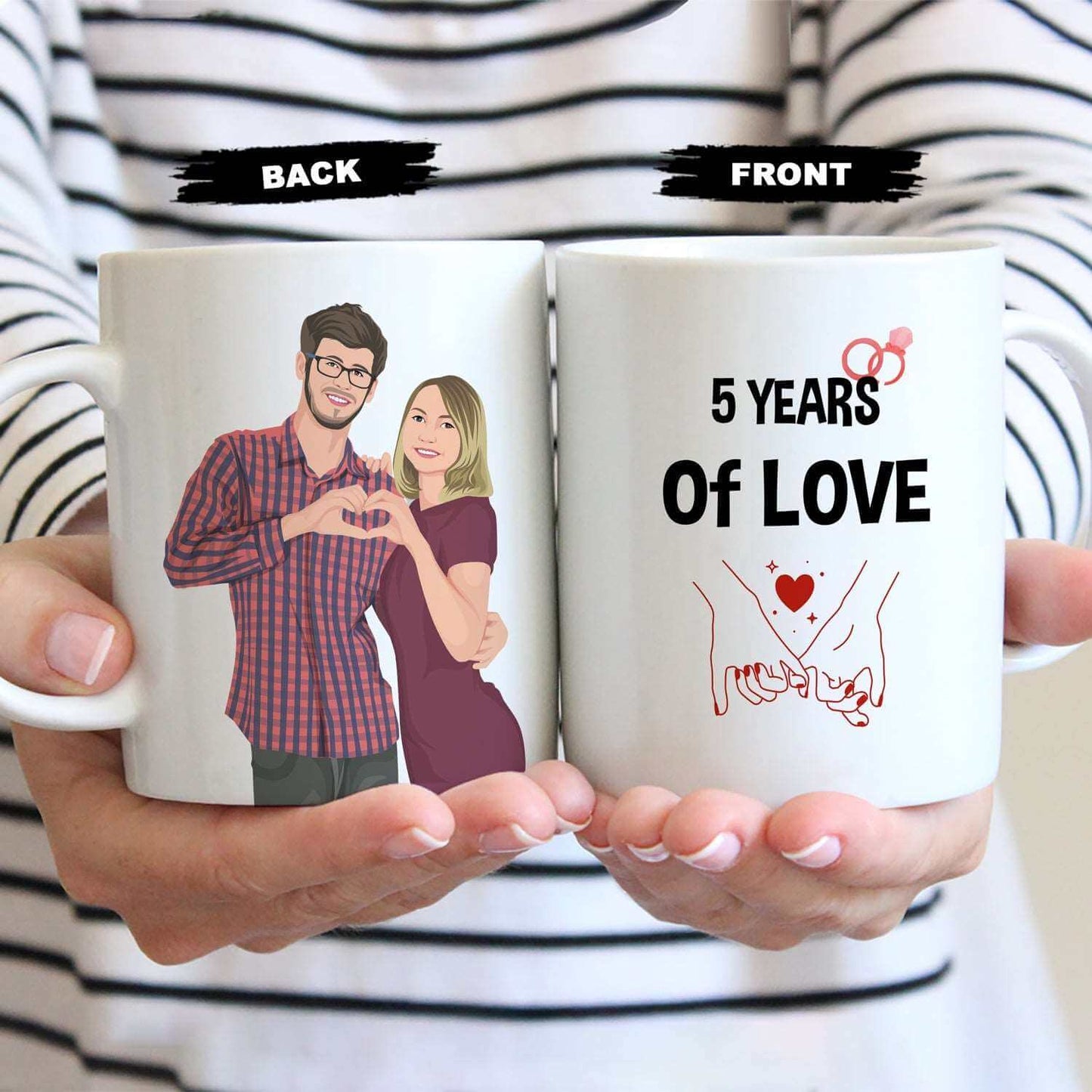 Personalized Anniversary Year Mug - Luxtopaz