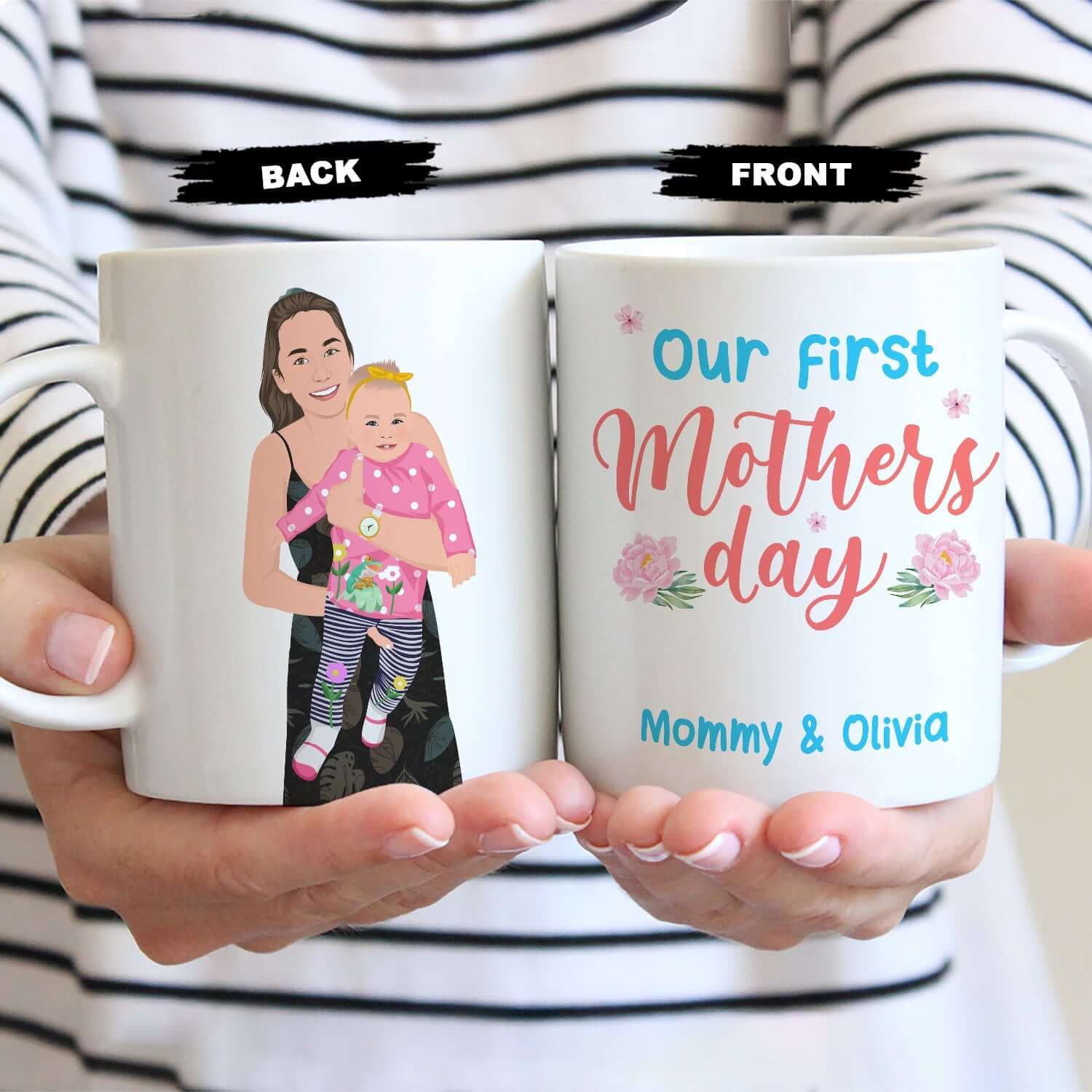 Personalized First Mothers Day Mug - Luxtopaz