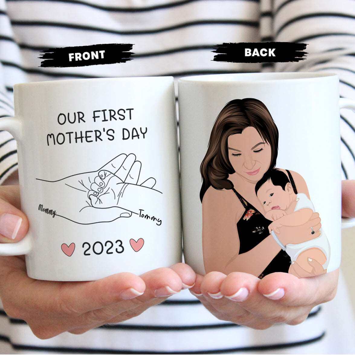 Personalized First Mothers Day Mug - Luxtopaz