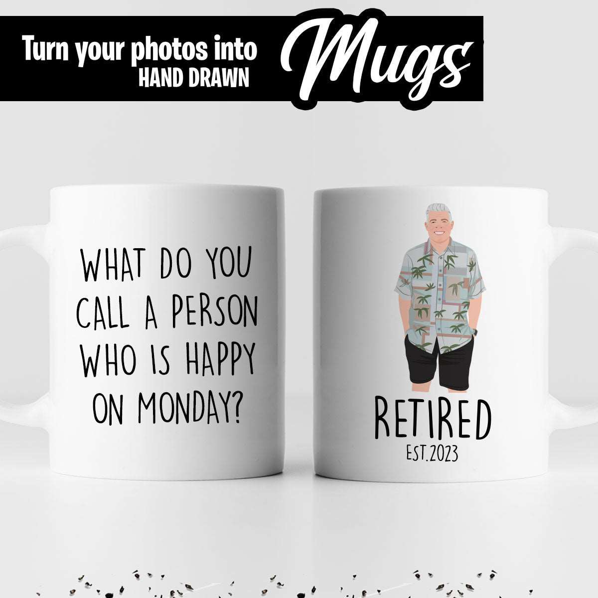 Custom Retirement Mug - Luxtopaz