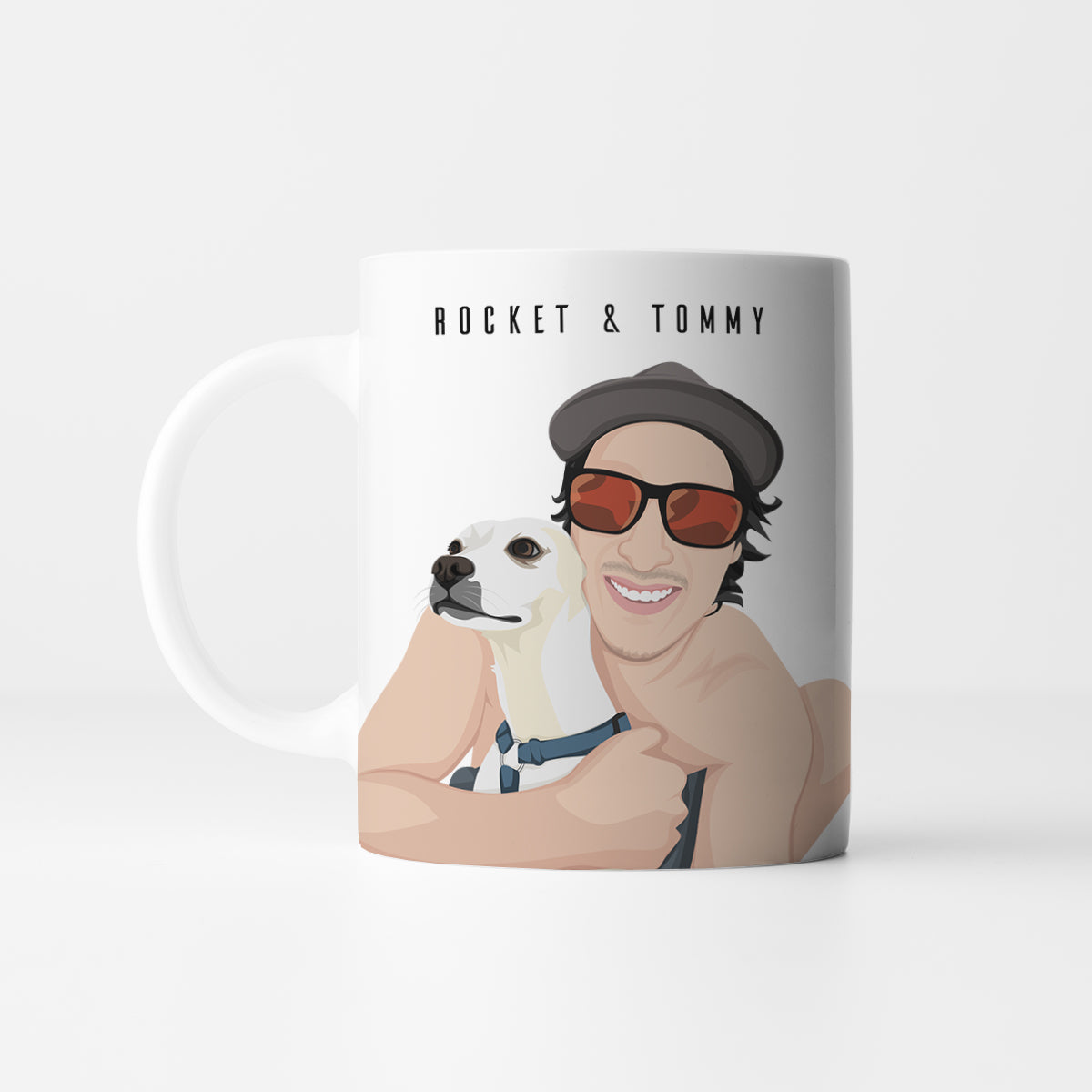 Personalized Dog and Owner Mug - Luxtopaz