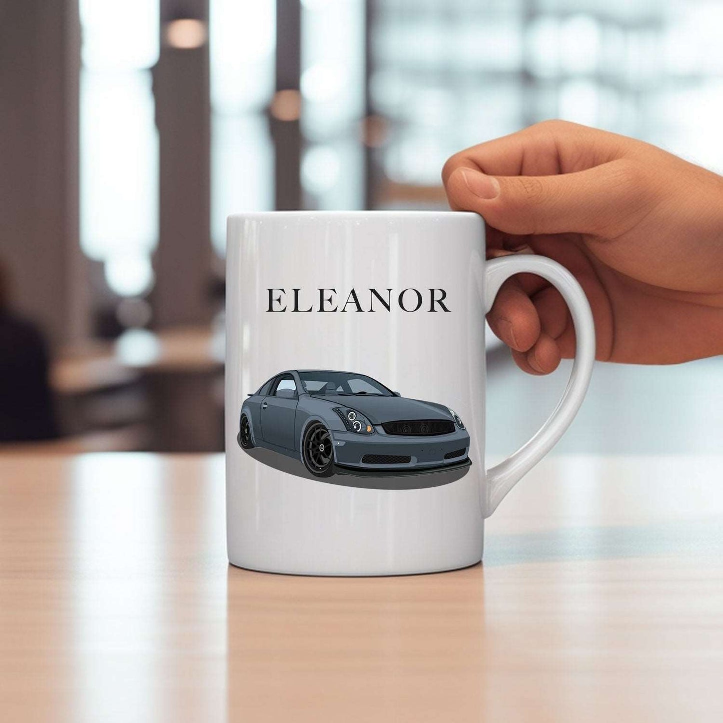 Personalized Car Illustration Mug - Luxtopaz