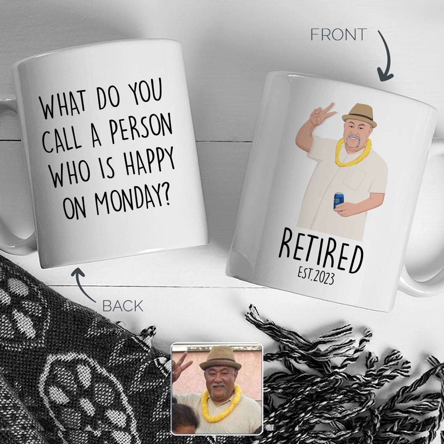 Custom Retirement Mug - Luxtopaz