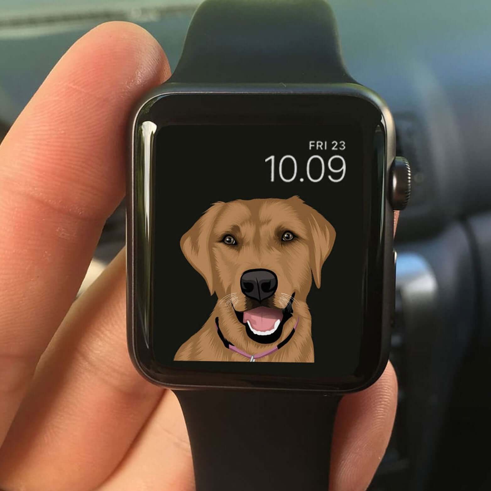 Custom Pet Watch Face | Hand Drawn Art - Luxtopaz