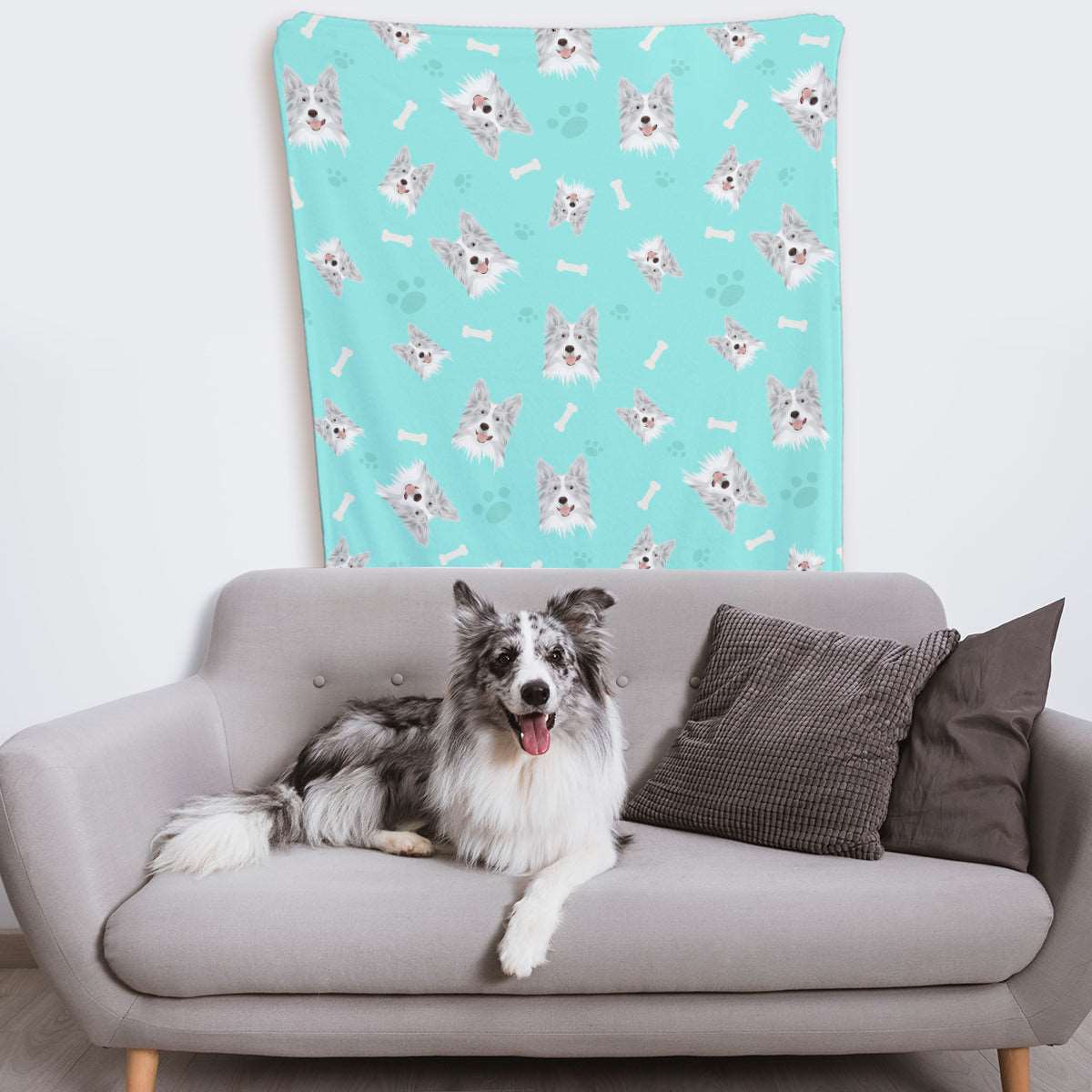 Customized Dog Photo Blanket - Luxtopaz