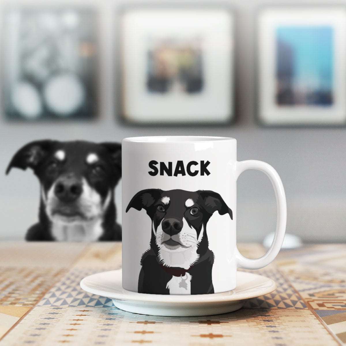 Pet Portrait Mug Personalized - Luxtopaz